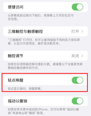 金寨苹果授权维修站分享iPhone轻点无法唤醒怎么办 