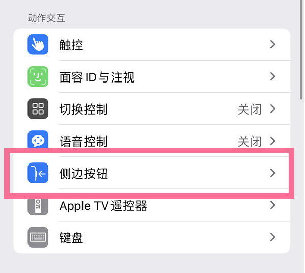 金寨苹果14维修店分享iPhone14 Plus侧键双击下载功能关闭方法 