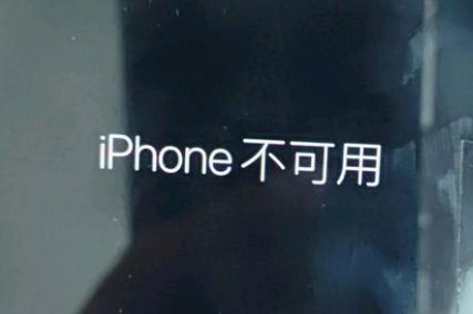 金寨苹果服务网点分享锁屏界面显示“iPhone 不可用”如何解决 